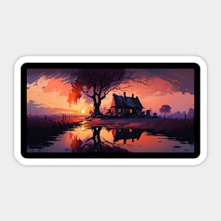 Sunset Sticker